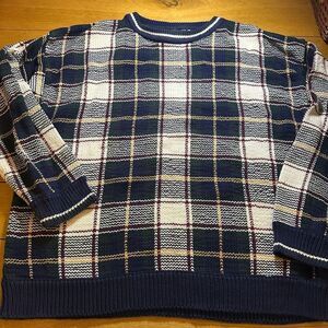 Vintage Hunt Club plaid sweater xl